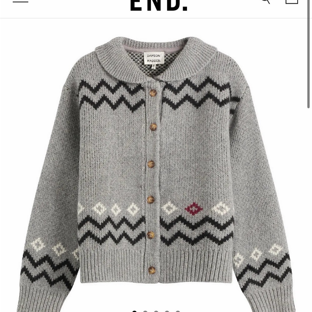 damson madder cecily wool cardigan